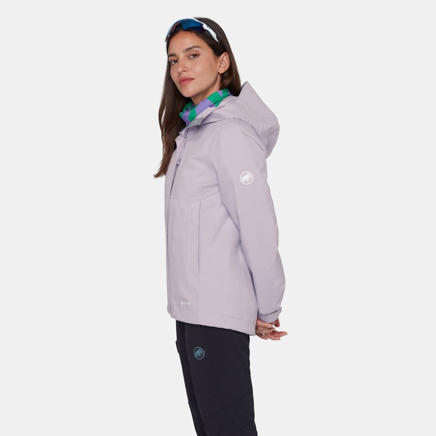 jaqueta com capuz treeline light hs feminina cor dark marsh.