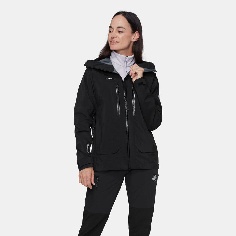 jaqueta com capuz crater pro hs feminina cor vin-preta