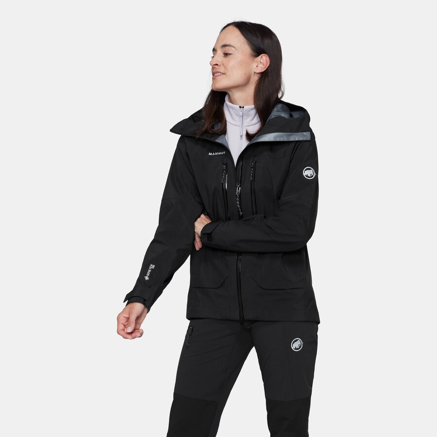 jaqueta com capuz crater pro hs feminina cor vin-preta