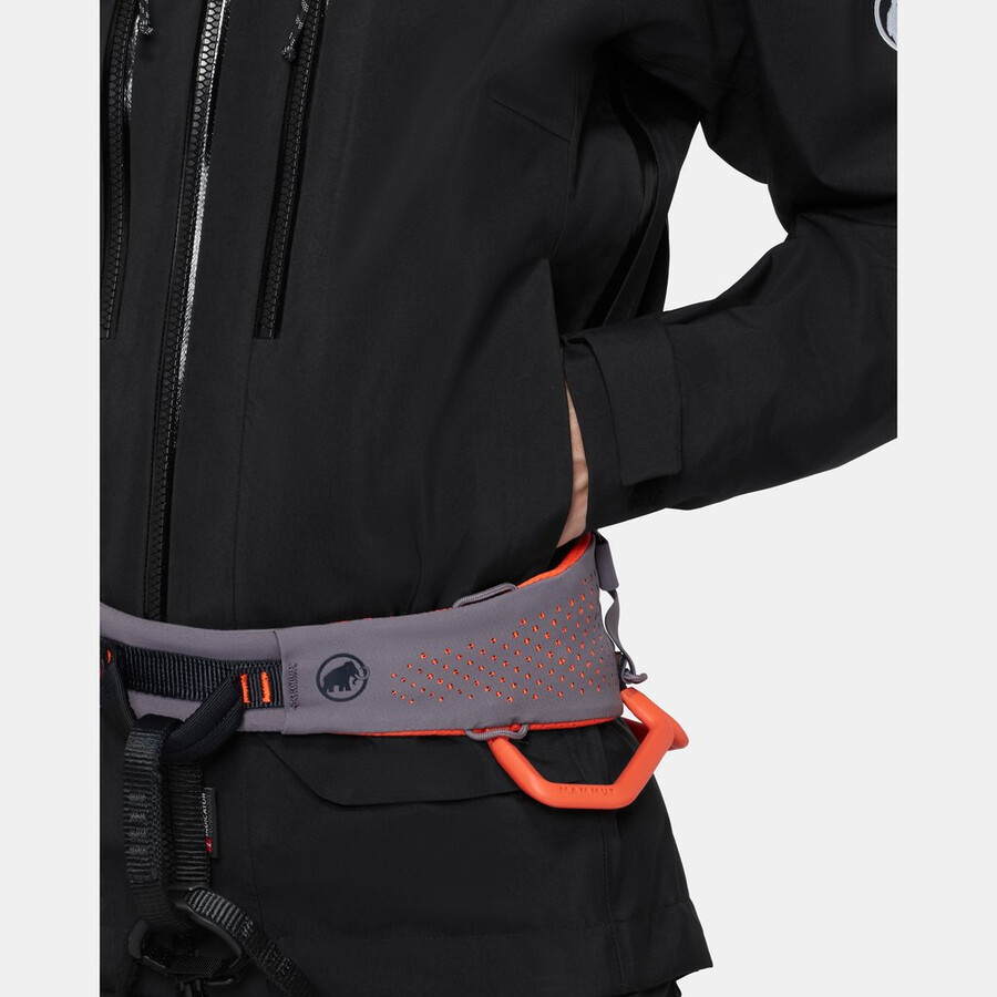 jaqueta com capuz crater pro hs feminina cor vin-preta