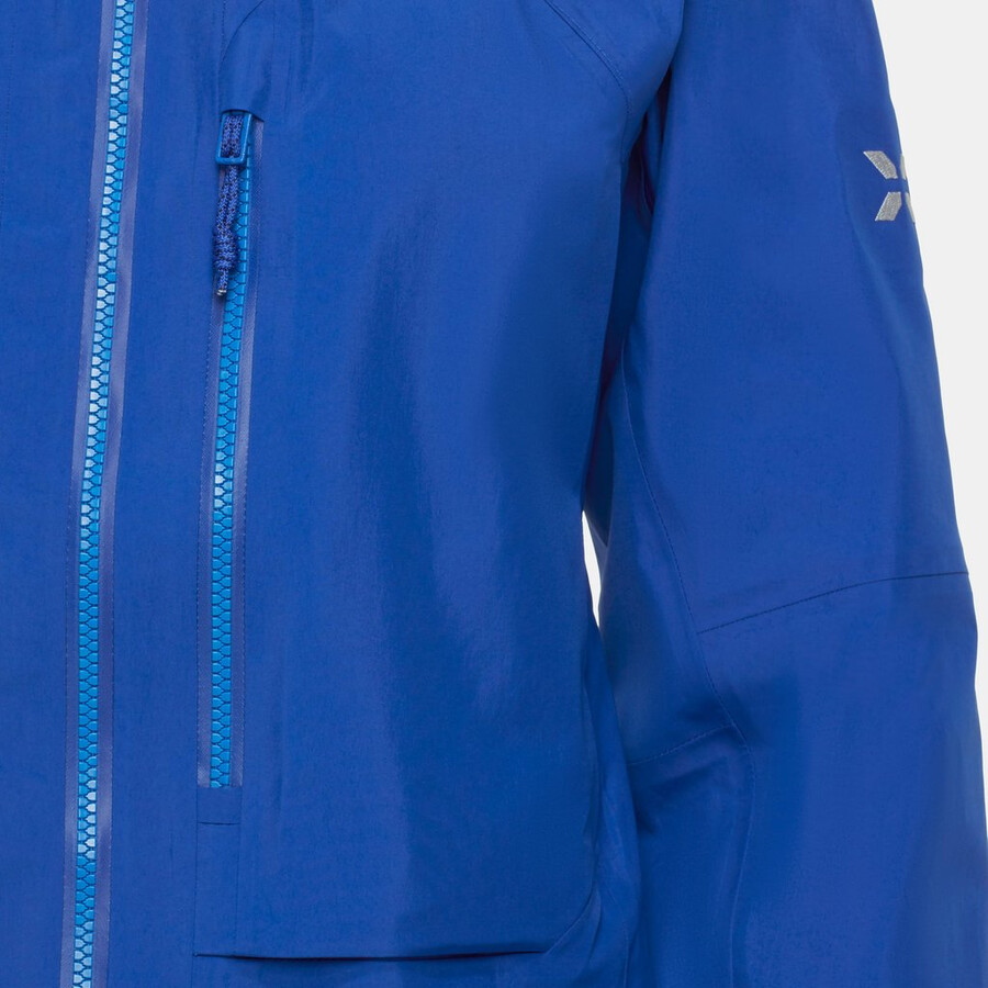 jaqueta com capuz eiger nordwand advanced hs feminina azul eiger