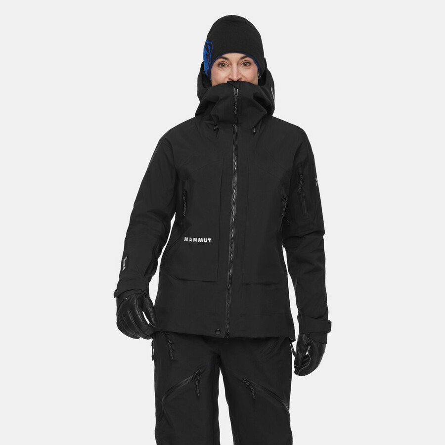 jaqueta com capuz eiger nordwand pro hs feminina preta