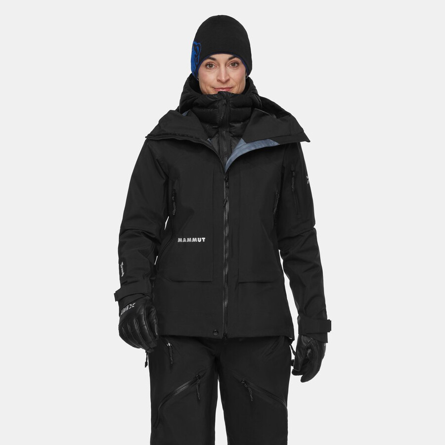 jaqueta com capuz eiger nordwand pro hs feminina preta