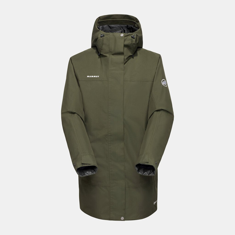 casaco com capuz treeline hs thermo para mulheres cor vin