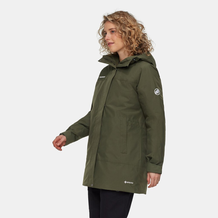 casaco com capuz treeline hs thermo para mulheres cor vin