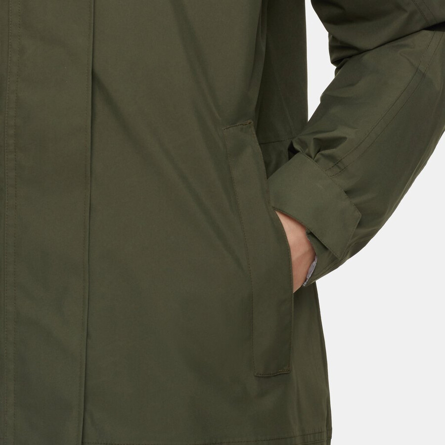 casaco com capuz treeline hs thermo para mulheres cor vin