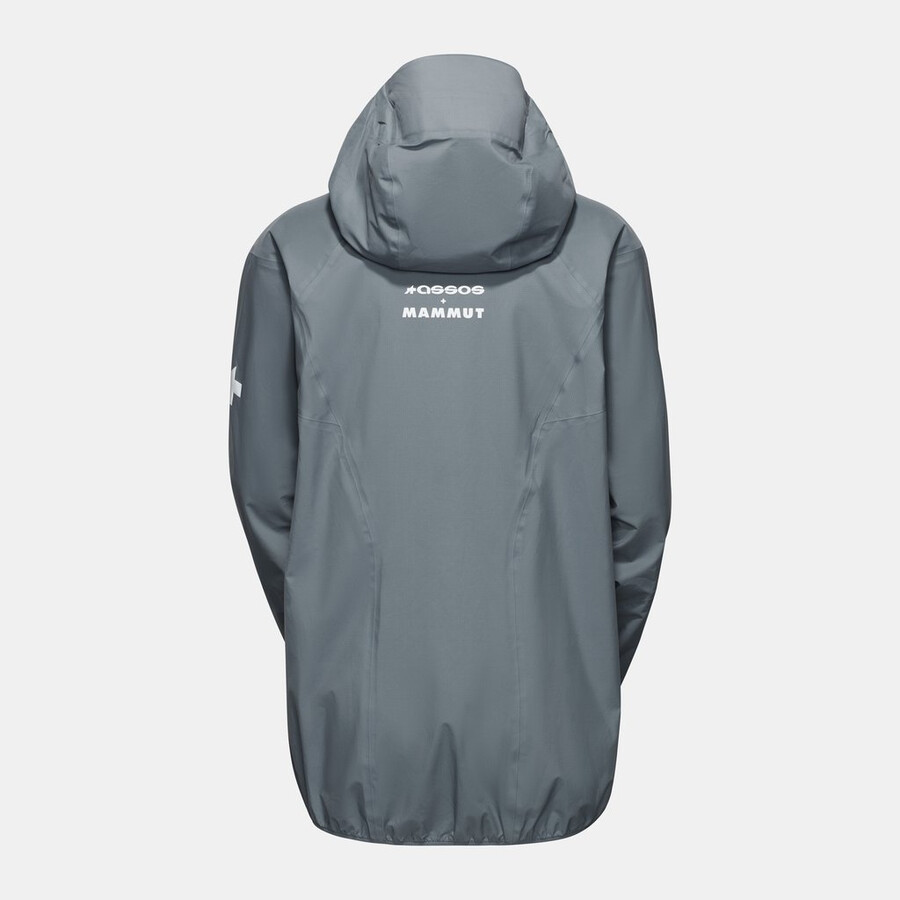 jaqueta com capuz assos x mammut hs feminina strata