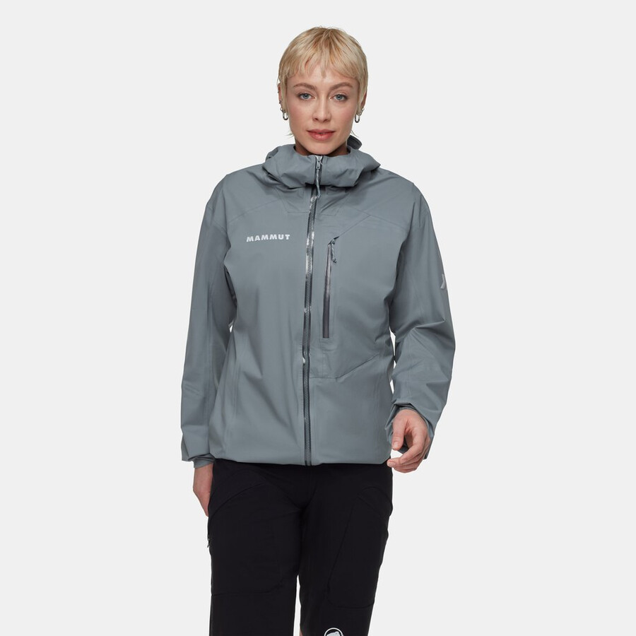 jaqueta com capuz assos x mammut hs feminina strata