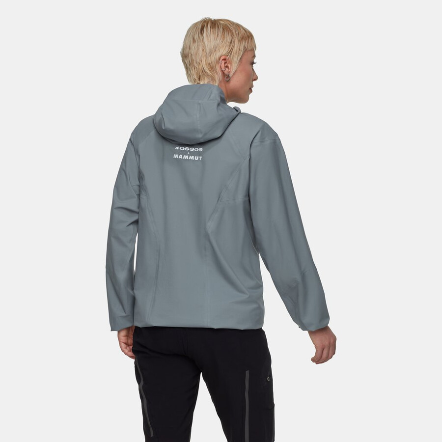 jaqueta com capuz assos x mammut hs feminina strata