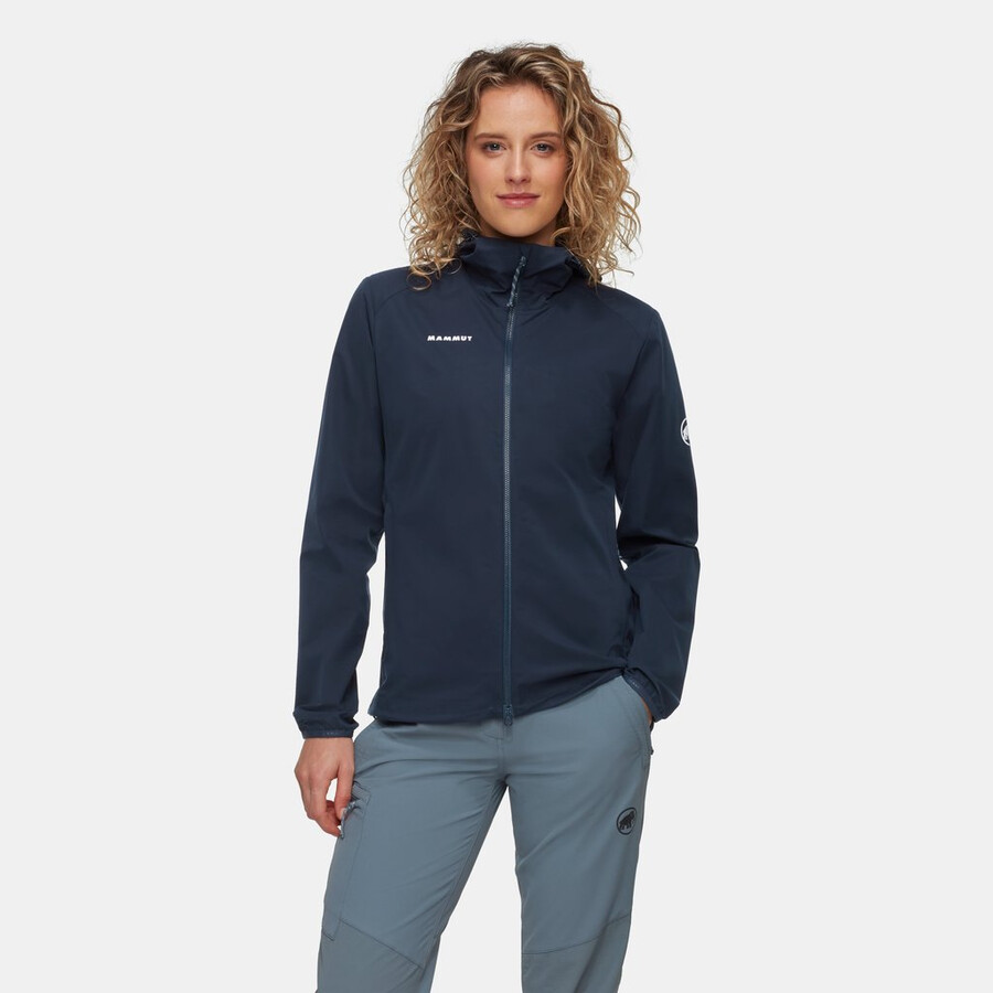 jaqueta com capuz granite so feminina estilo náutico