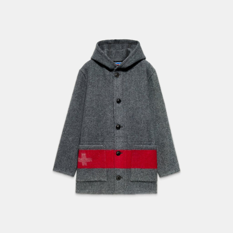 jaqueta mammut x cabourn direttissima blanket vintage terra-mammut vermelho
