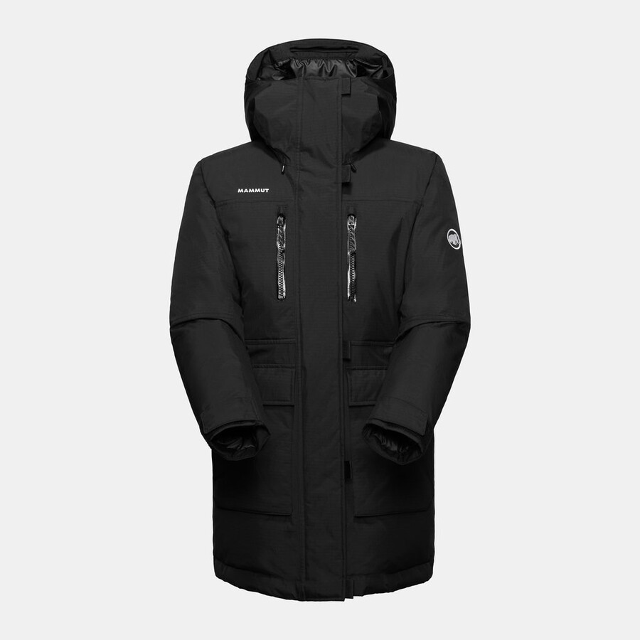 arctic in hooded parka women glacier blue-black