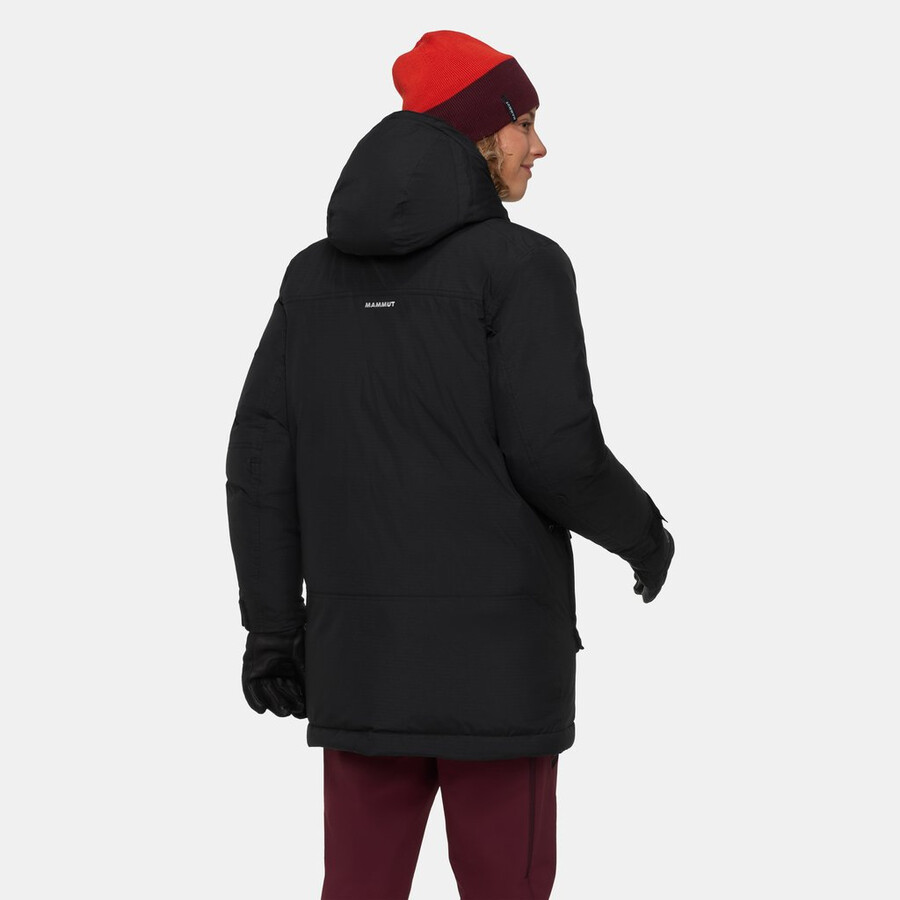 arctic in hooded parka women glacier blue-black