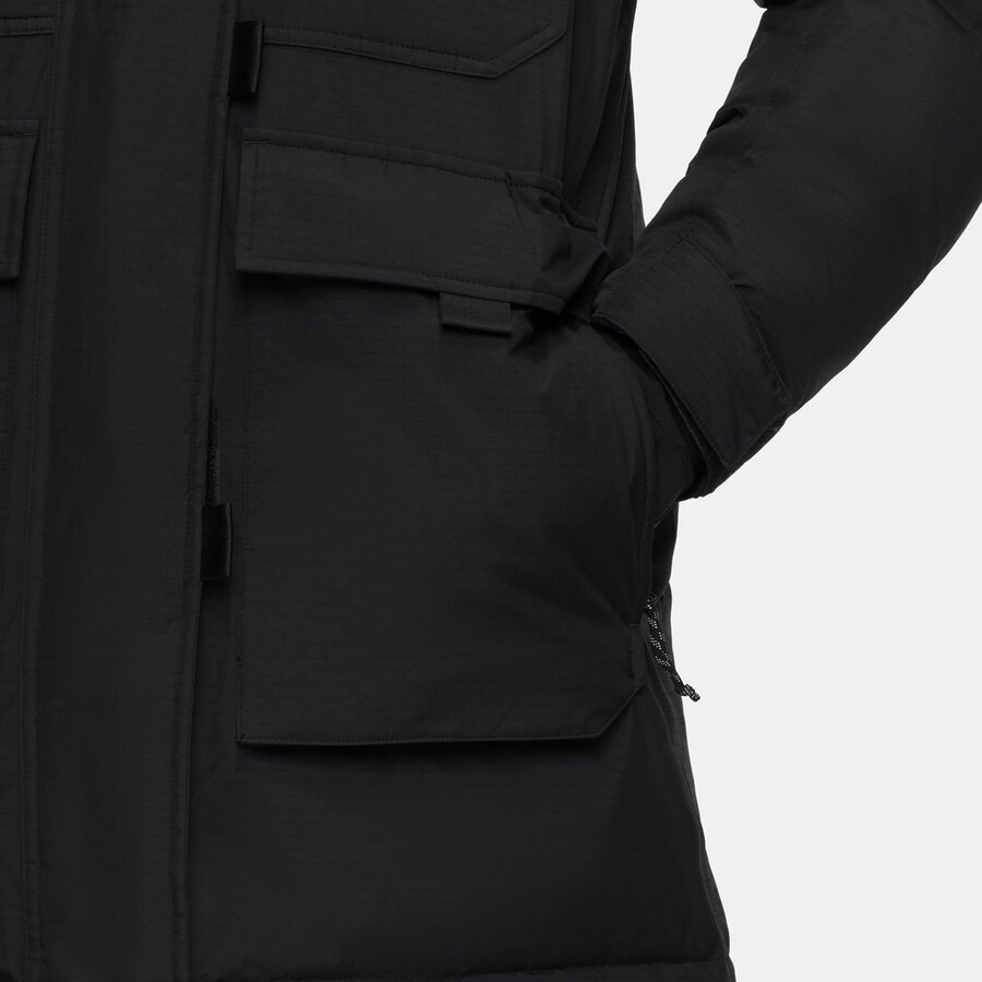 arctic in hooded parka women glacier blue-black