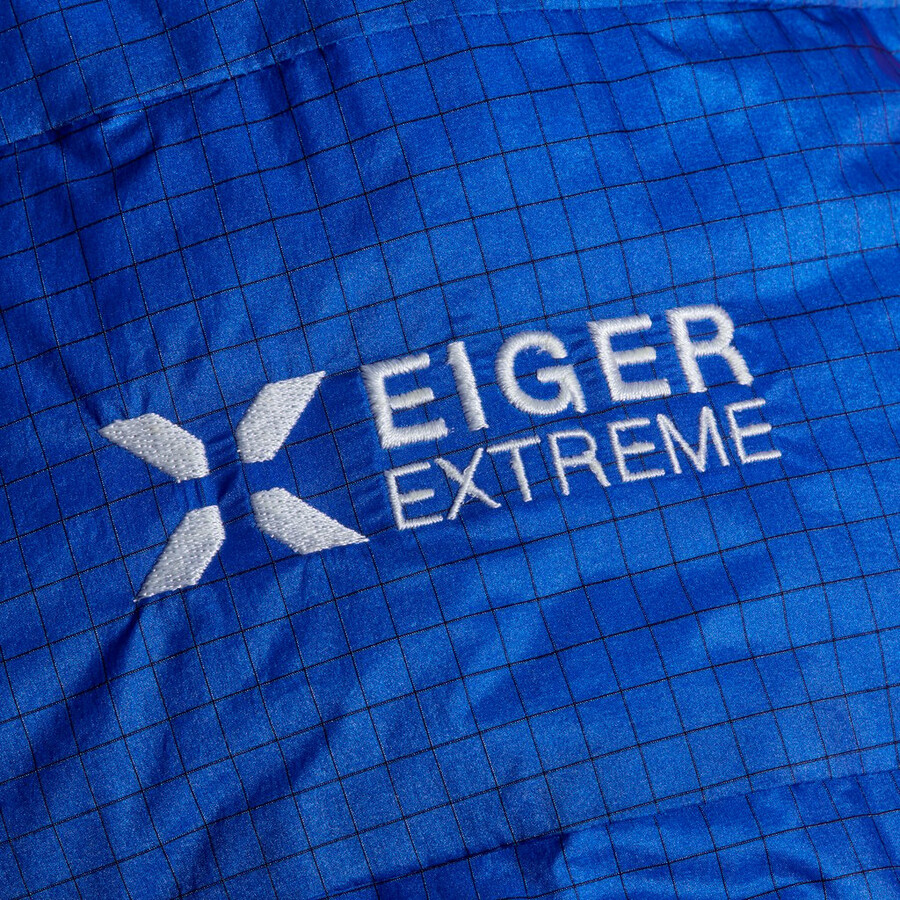 jaqueta com capuz eiger nordwand advanced down in feminina cor laranja eigerazul eiger