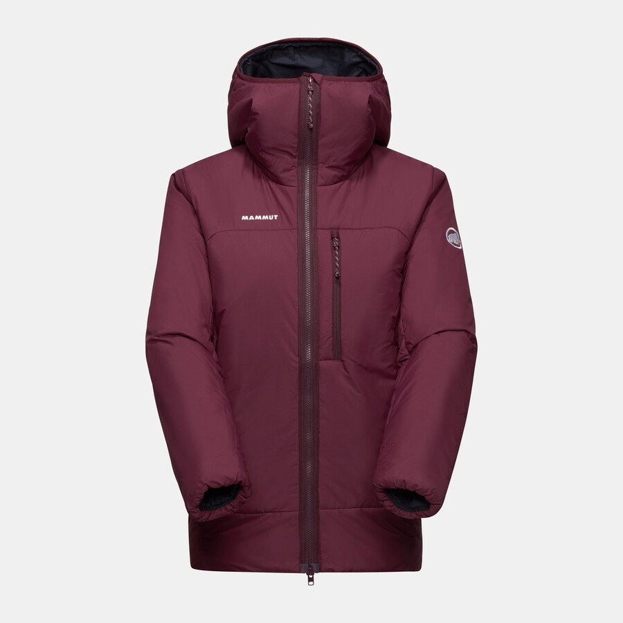 jaqueta com capuz rime pro belay in feminina cor preta.