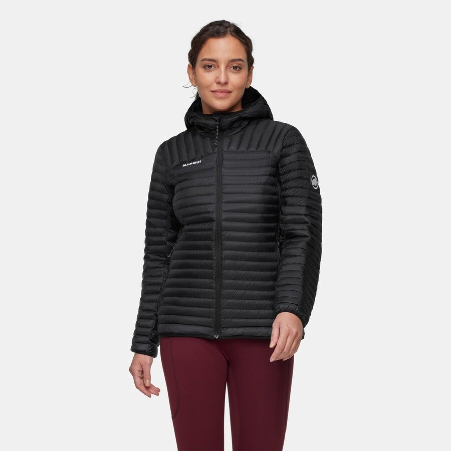 jaqueta com capuz broad peak light in feminina mammut vermelha