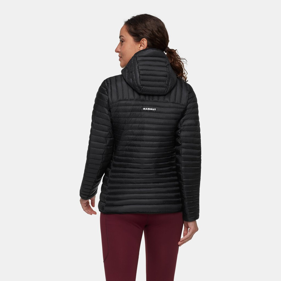 jaqueta com capuz broad peak light in feminina mammut vermelha