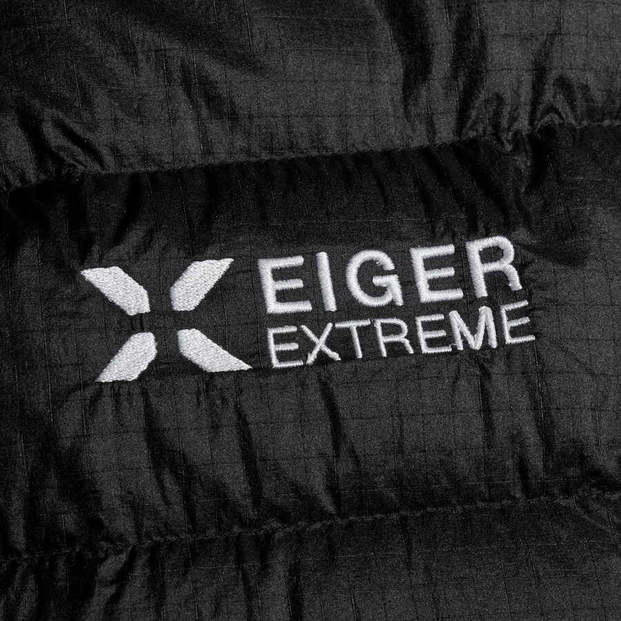 jaqueta com capuz eiger nordwand light down in feminina preta