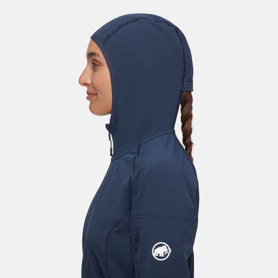 jaqueta com capuz feminina madris light ml na cor marine