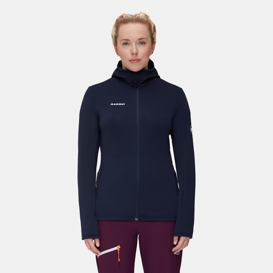 jaqueta com capuz aconcagua light ml feminina cor marine.