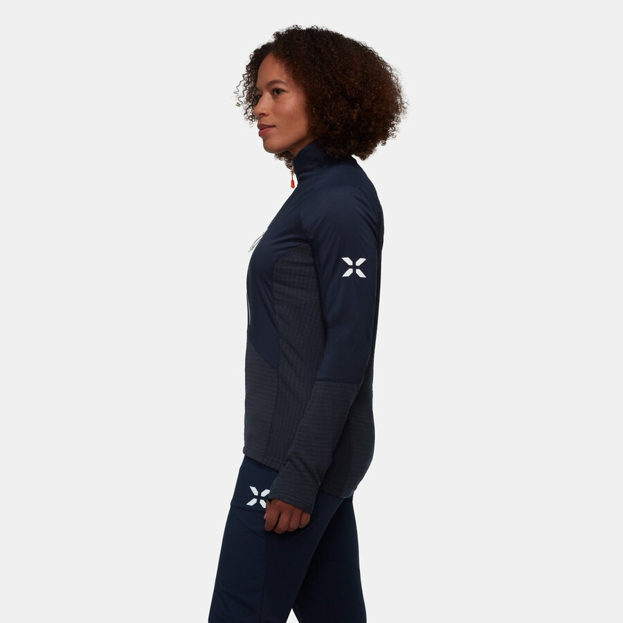 jaqueta híbrida feminina eiger nordwand ml para noite