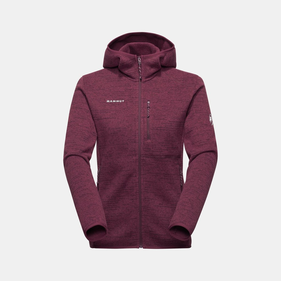 jaqueta com capuz arctic iv ml feminina cor vinho mesclado
