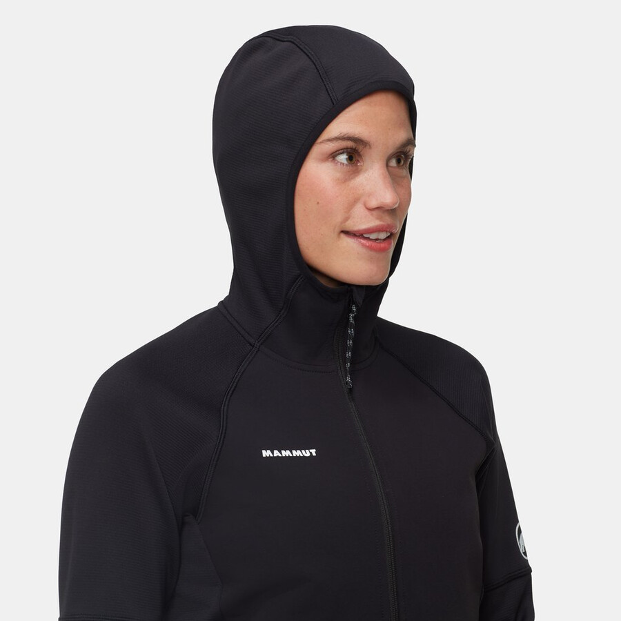jaqueta com capuz massone ml feminina vin-preta