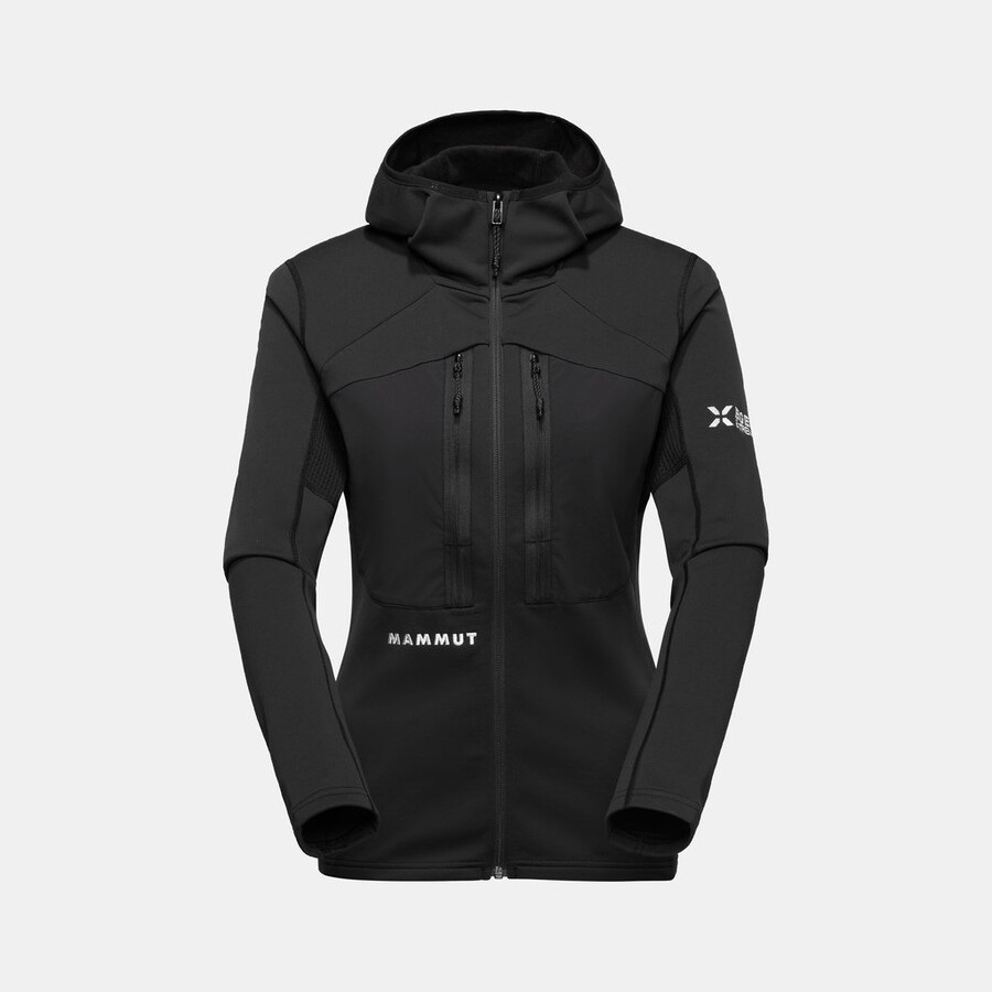 jaqueta com capuz eiger nordwand advanced ml feminina preta