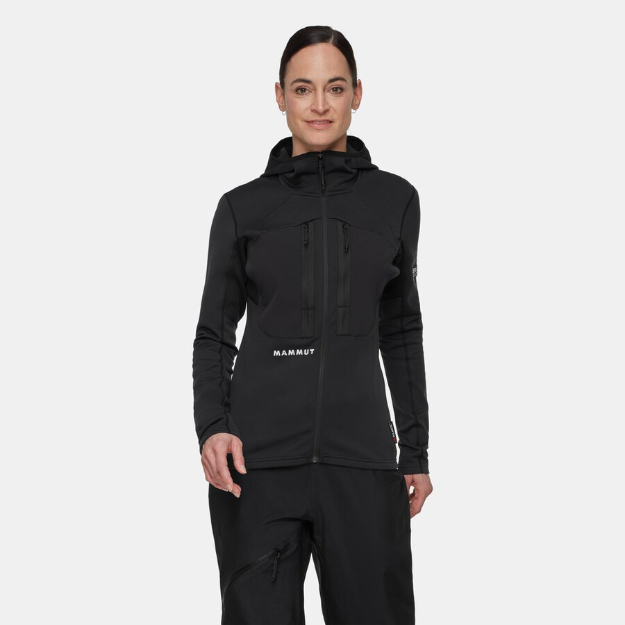 jaqueta com capuz eiger nordwand advanced ml feminina preta
