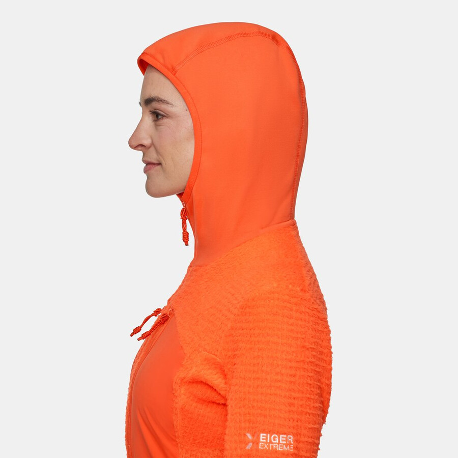 jaqueta com capuz eiger nordwand pro ml air feminina preta