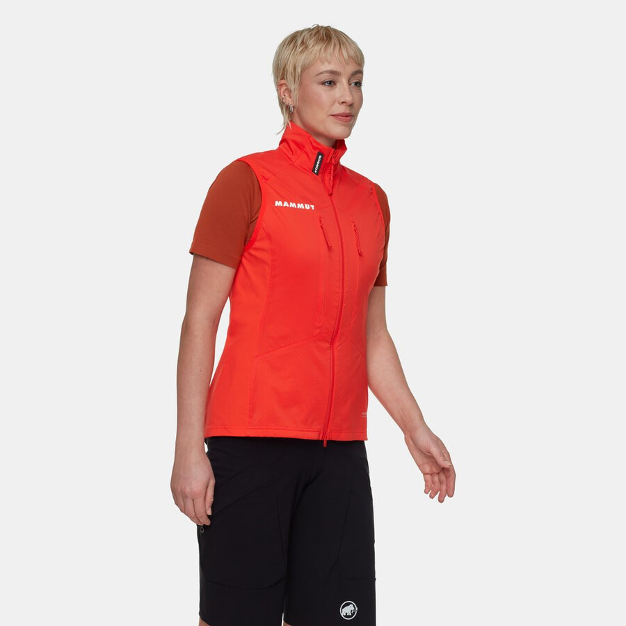colete híbrido assos x mammut ml feminino vermelho