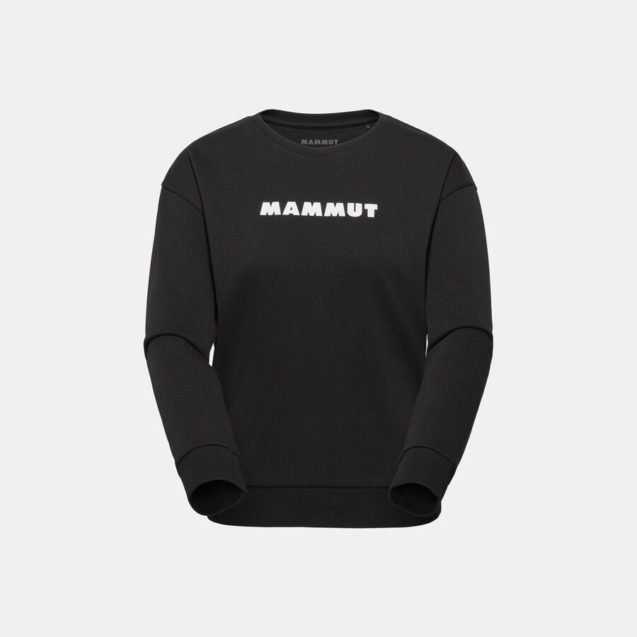 camiseta feminina mammut core ml com gola redonda e logo preto.