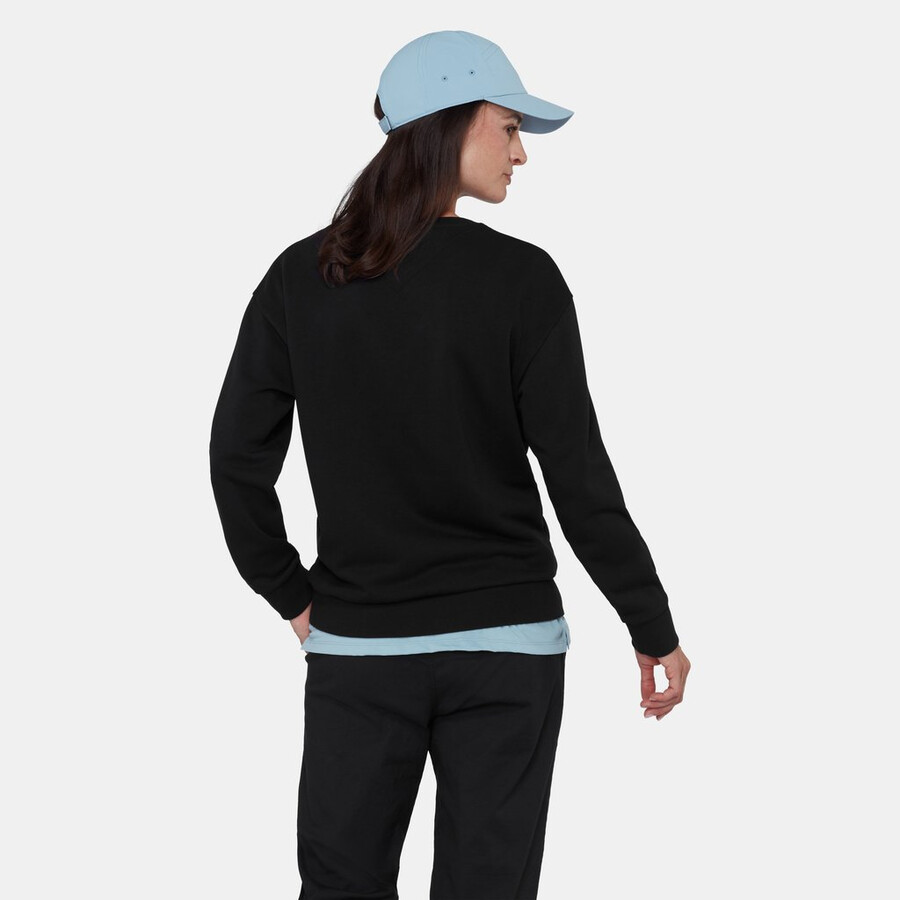 camiseta feminina mammut core ml com gola redonda e logo preto.