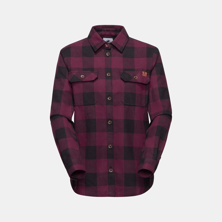 camisa de manga comprida tamari feminina vin-preta