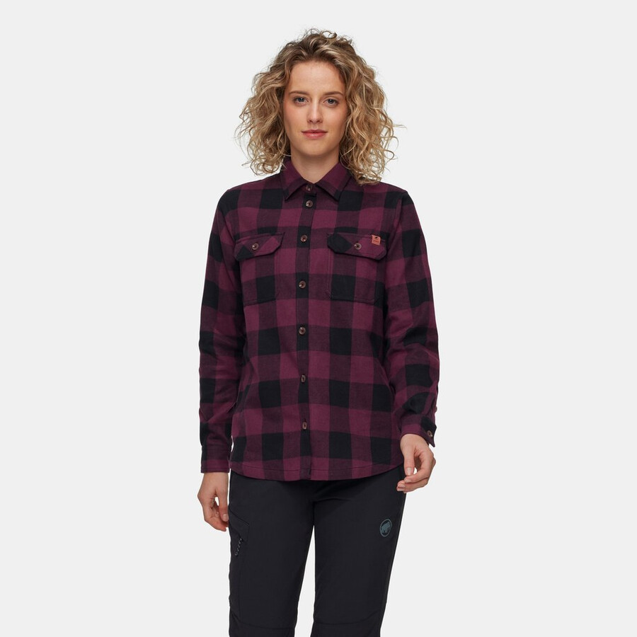 camisa de manga comprida tamari feminina vin-preta