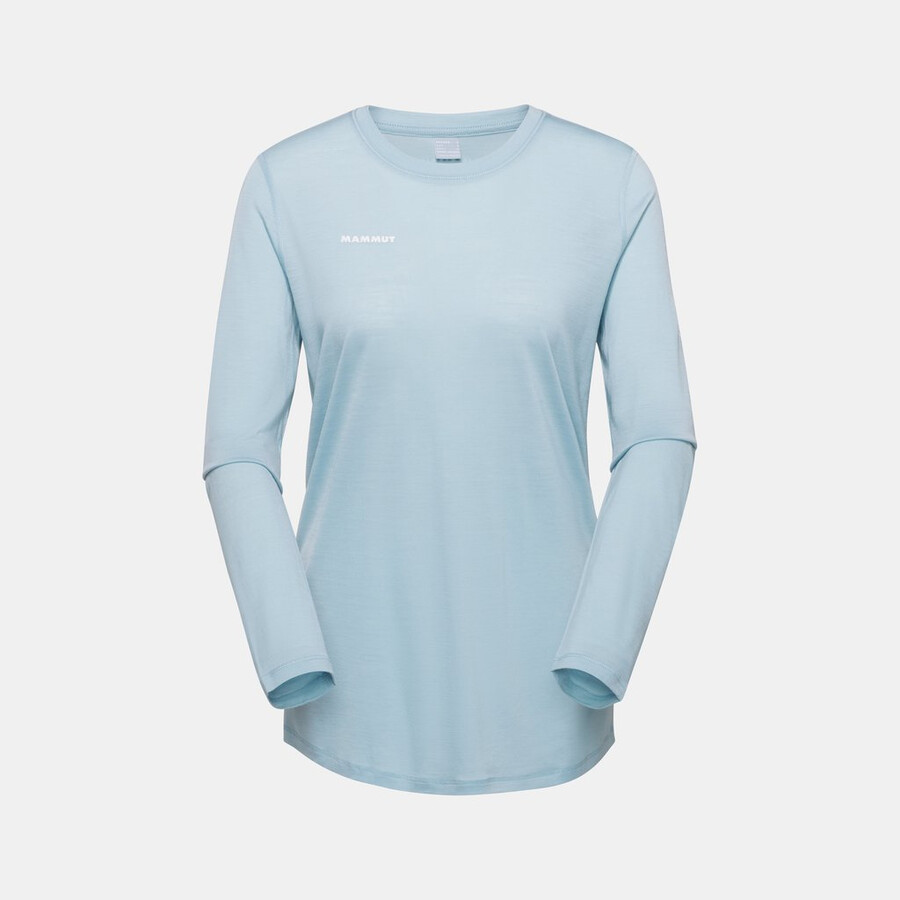 camisa feminina tree wool fl de manga comprida na cor marine melange.