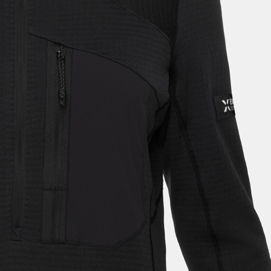 moletom com capuz e meio zíper eiger nordwand advanced fl feminino preto