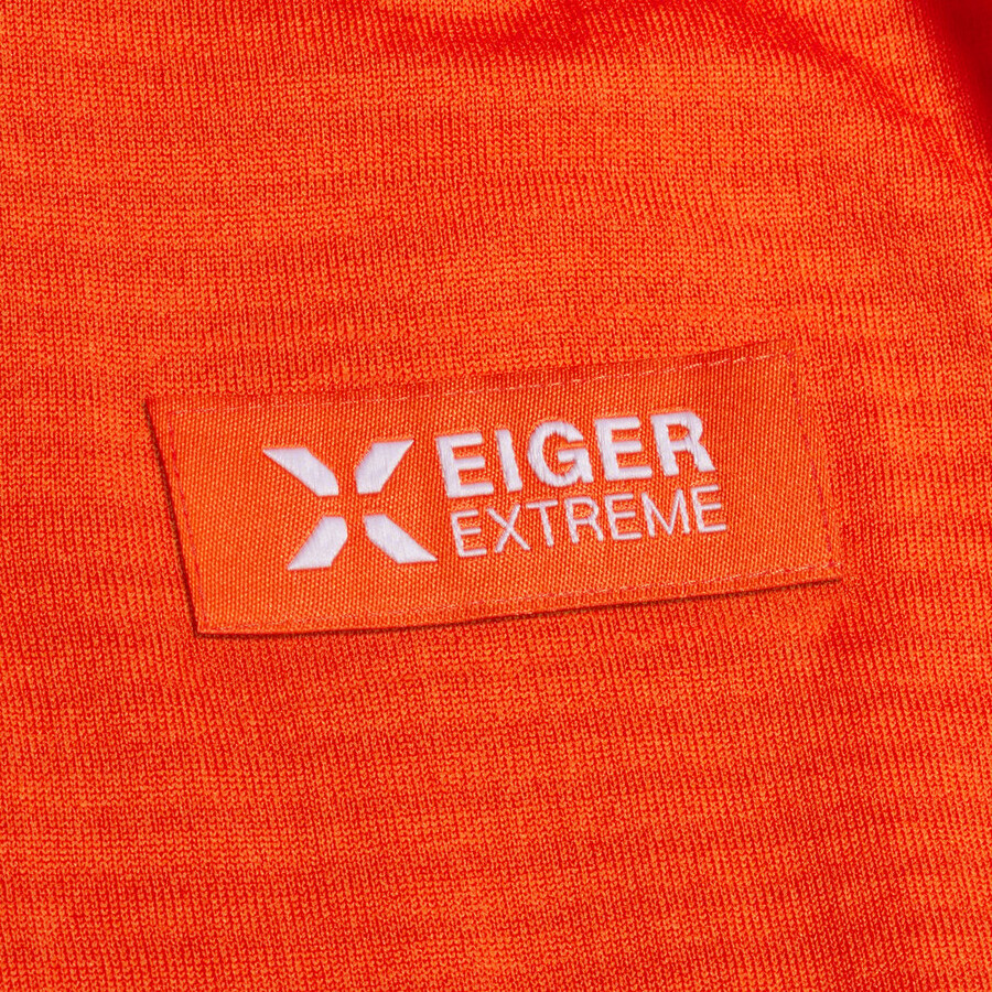 puxador de meio zíper eiger nordwand advanced fl feminino laranja eiger