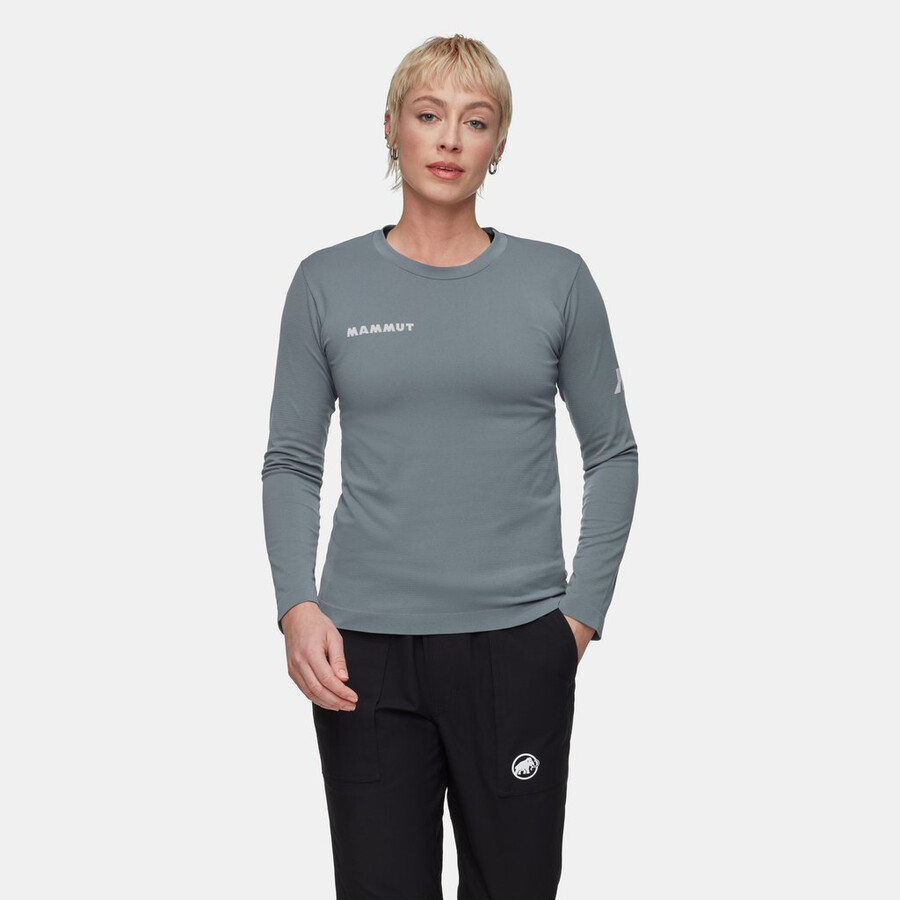 camiseta feminina de manga comprida assos x mammut tactica tech t5 strata
