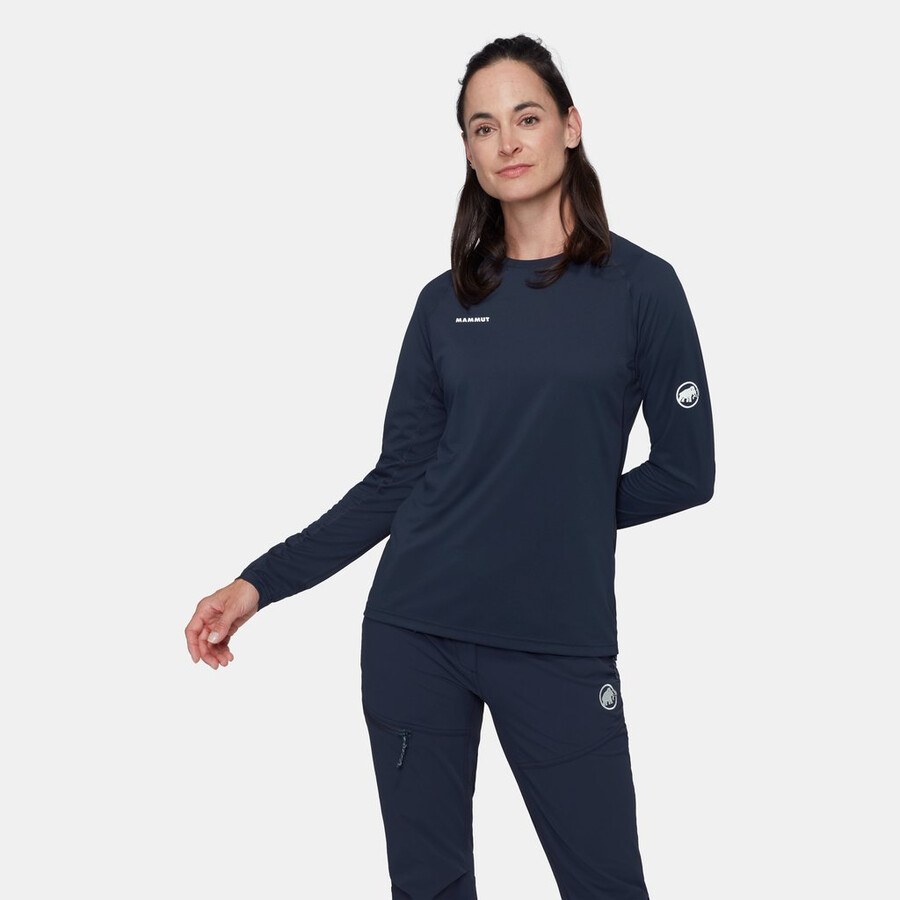 ducan fl manga comprida feminino marinho