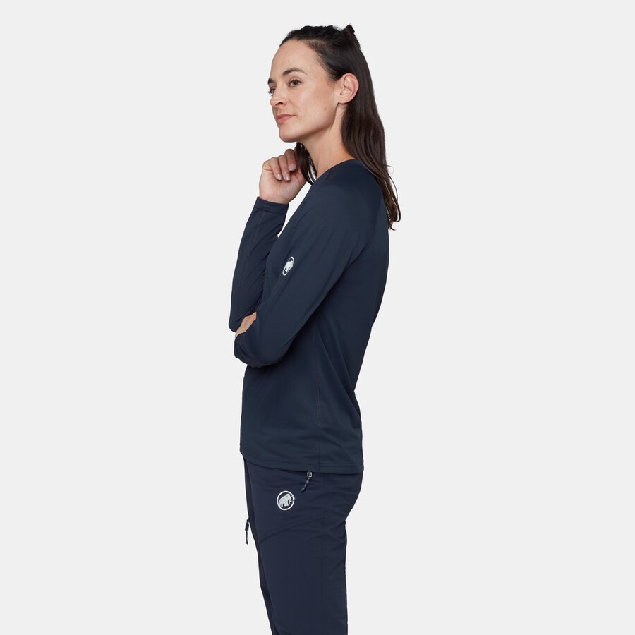 ducan fl manga comprida feminino marinho