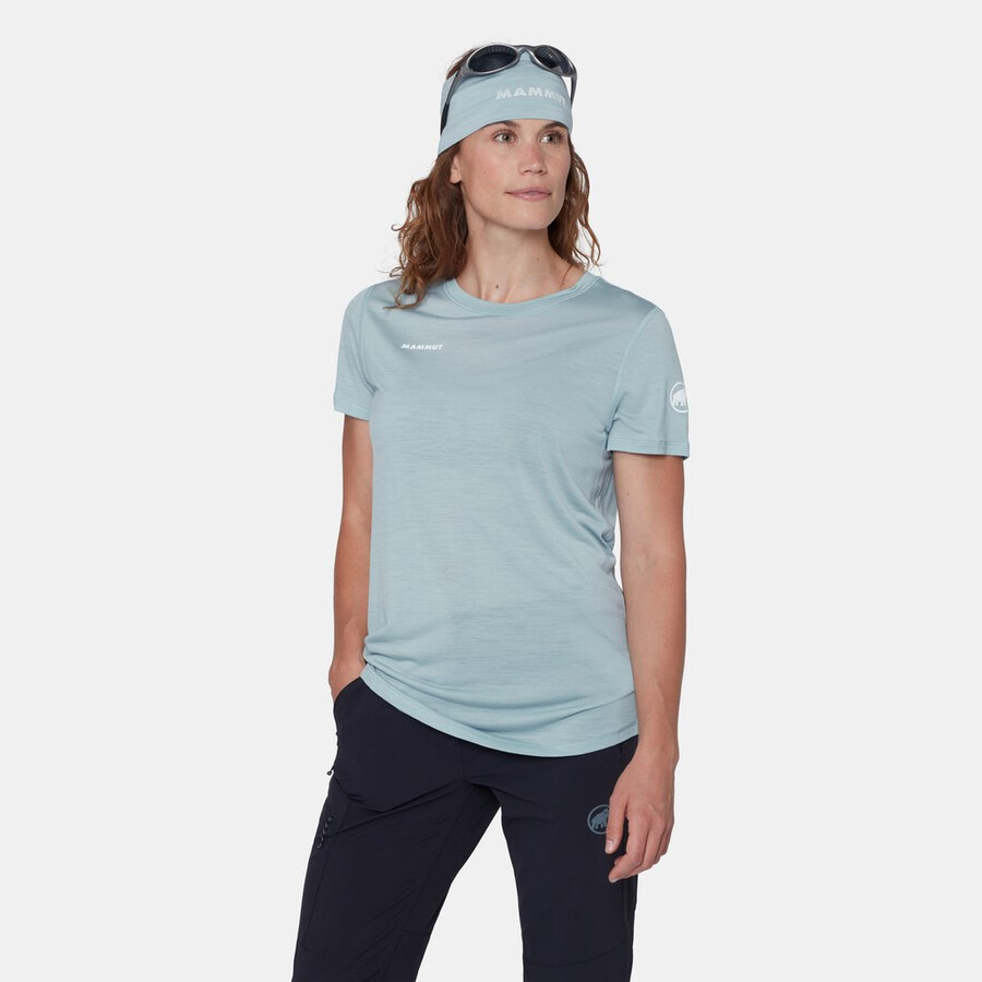 camiseta feminina tree wool fl mammut vermelha