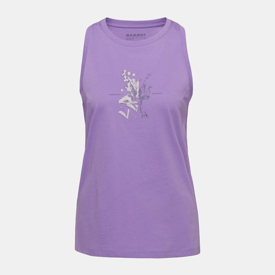 regata feminina mammut core com estampa floral lavanda