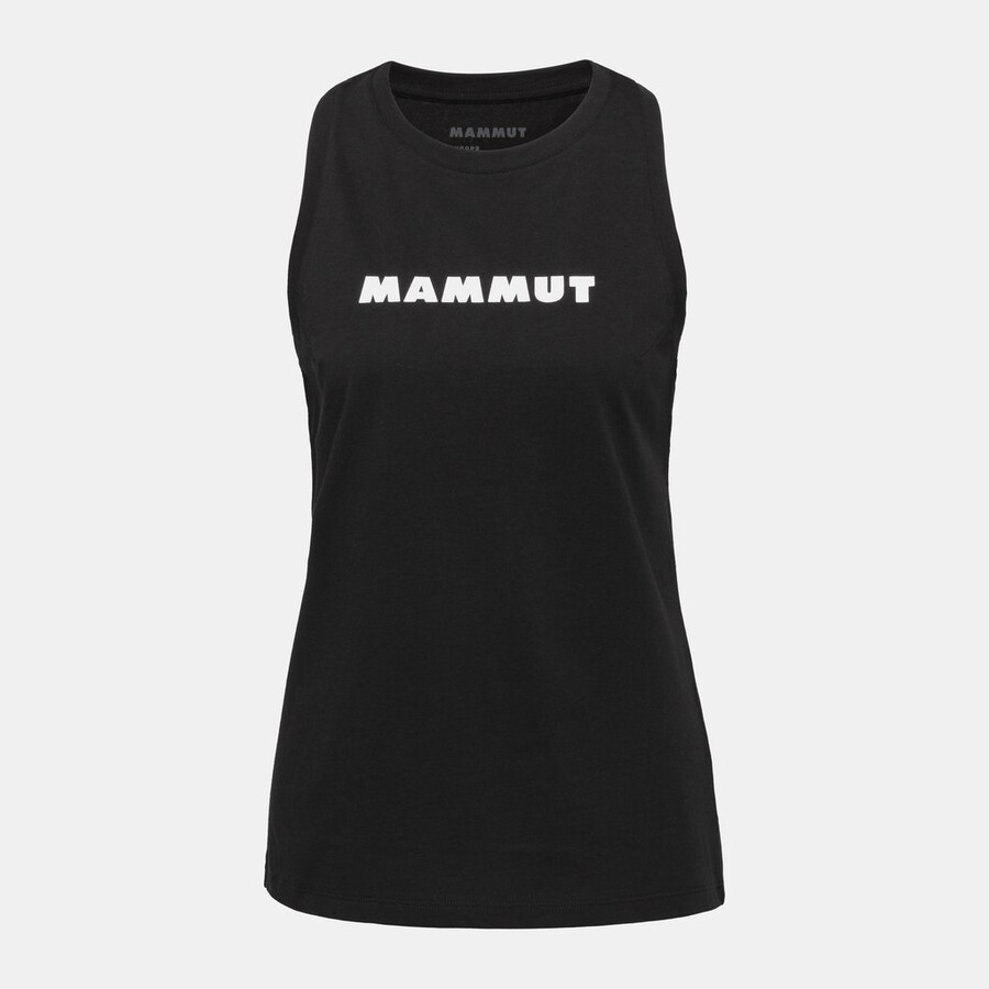 regata feminina mammut core com logo preta.