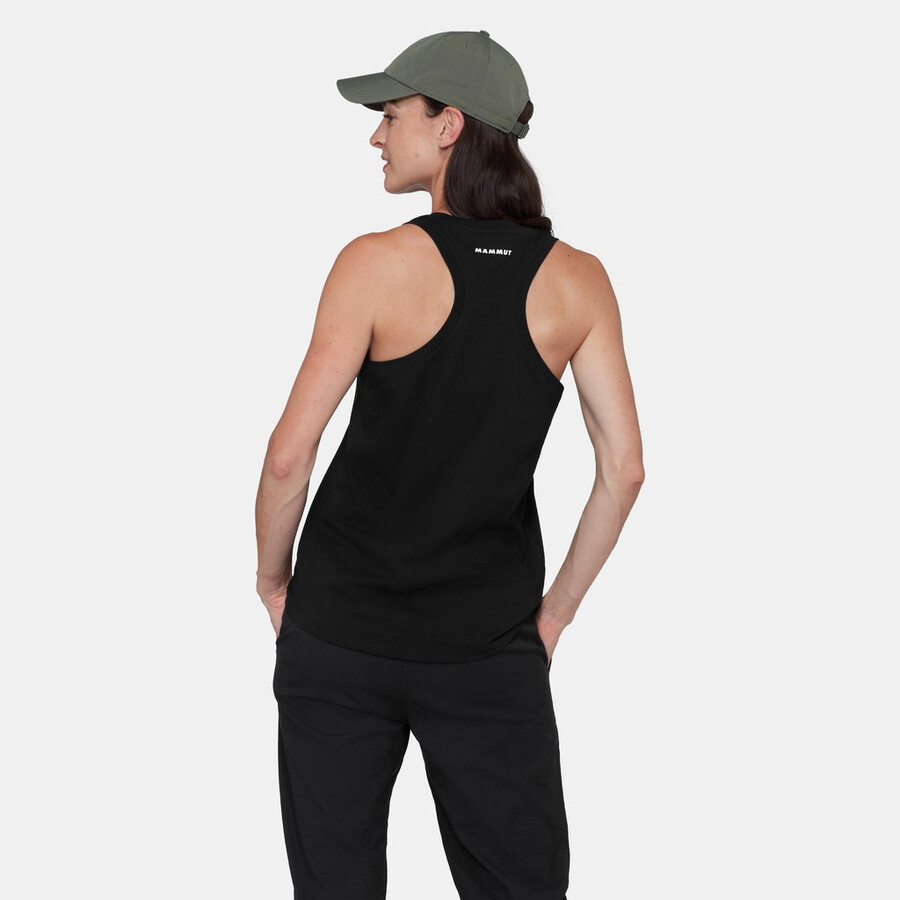 regata feminina mammut core com logo preta.