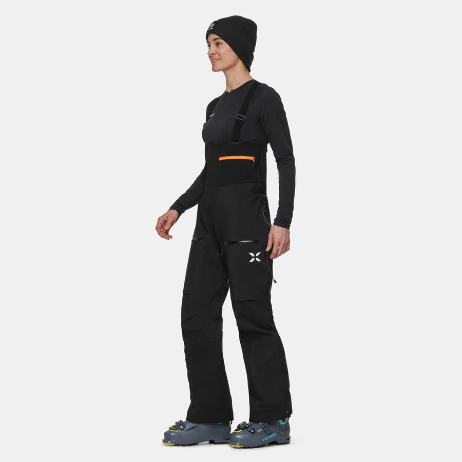 calça com suspensórios eiger free pro hs feminina preta