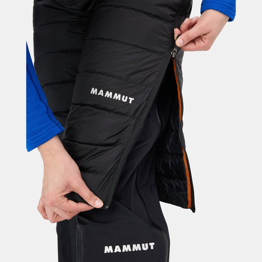 shorts eiger nordwand light down in feminino azul eiger