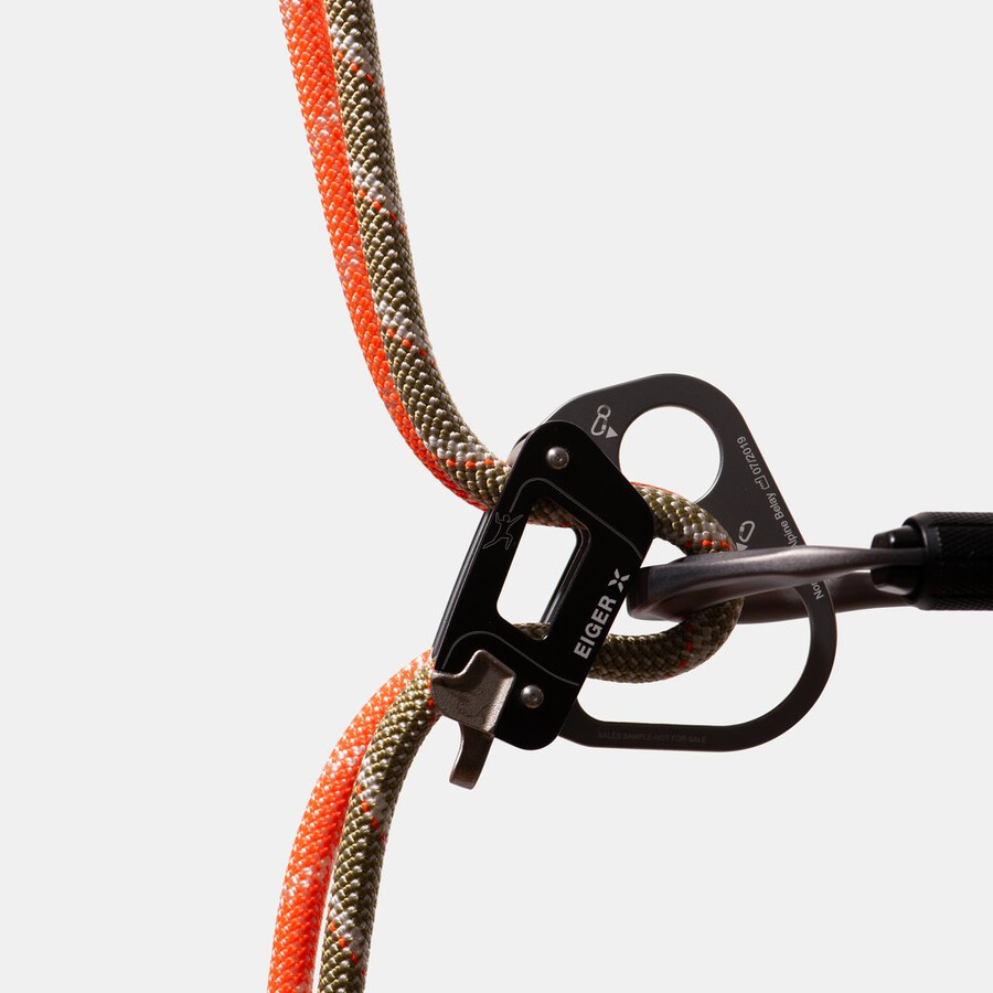 corda alpine classic 8.0 60m laranja e branca.
