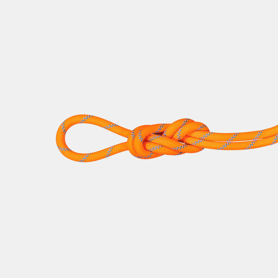 corda seca alpine sender 8.7 de 70 m laranja vibrante cor de oceano.